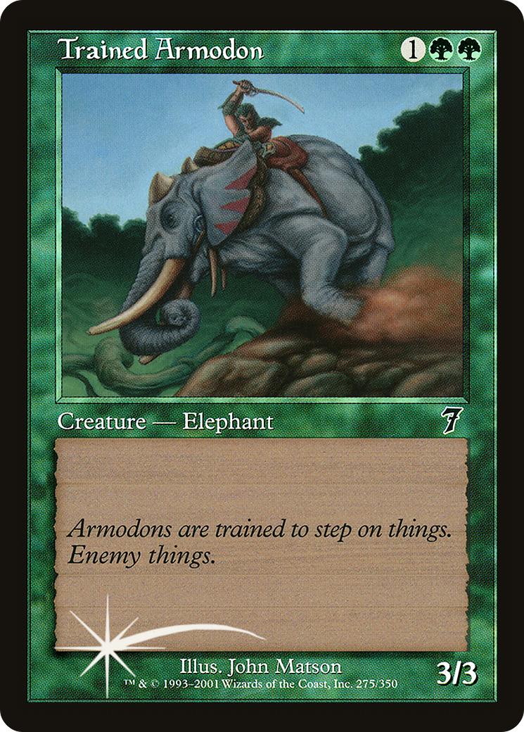 Trained Armodon (7ED-275) - 7th Edition