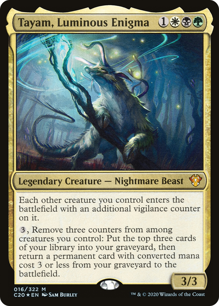 Tayam, Luminous Enigma (C20-016) - Commander 2020 Foil