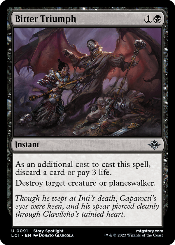 Bitter Triumph (LCI-091) - The Lost Caverns of Ixalan Foil
