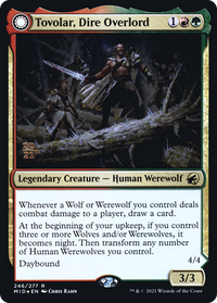 Tovolar, Dire Overlord (PRE-246) - Innistrad: Midnight Hunt Promos: (Double Faced Transform) Foil