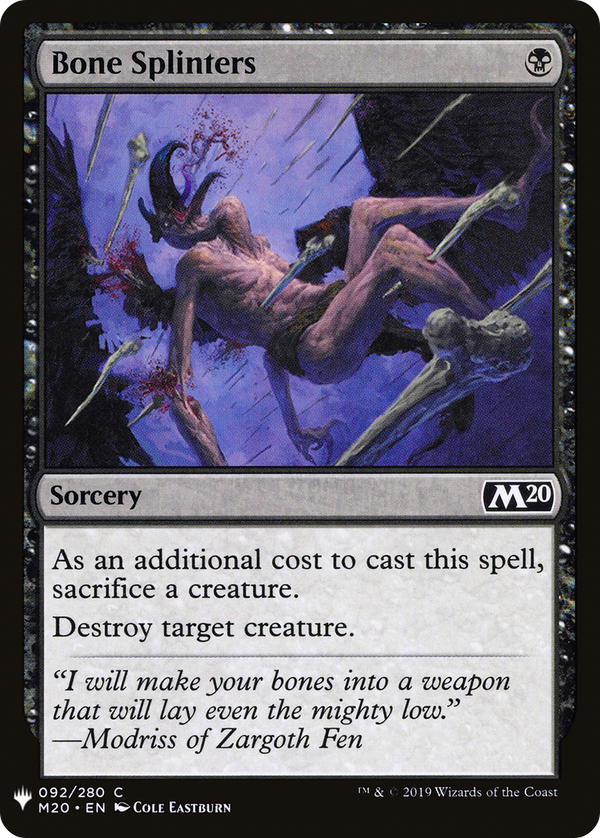 Bone Splinters (LIST-092) - The List