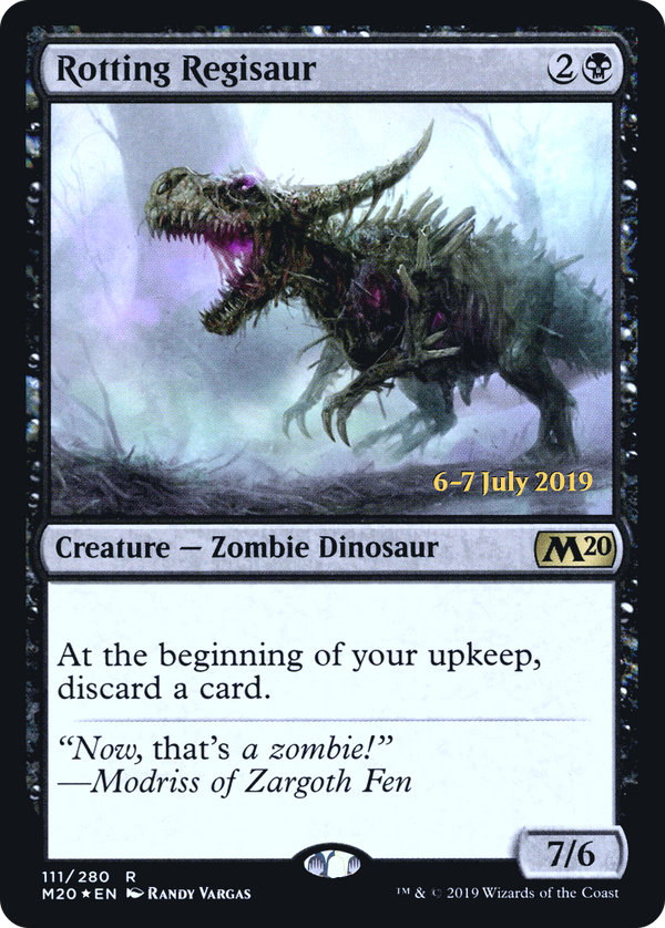 Rotting Regisaur (PRE-111) - Core Set 2020 Promos Foil