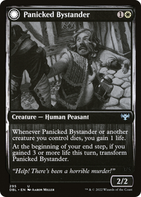 Panicked Bystander (DBL-295) - Innistrad: Double Feature: (Double Faced Transform)
