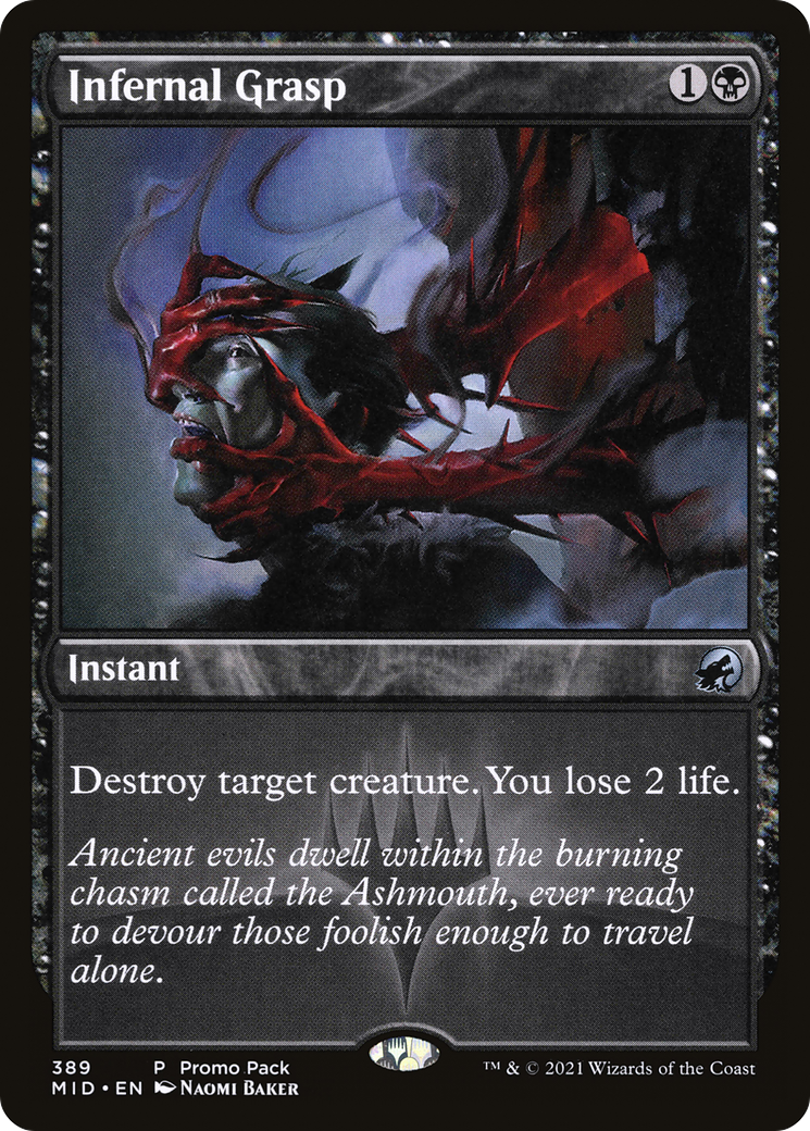 Infernal Grasp (PPMID-389) - Innistrad: Midnight Hunt Foil