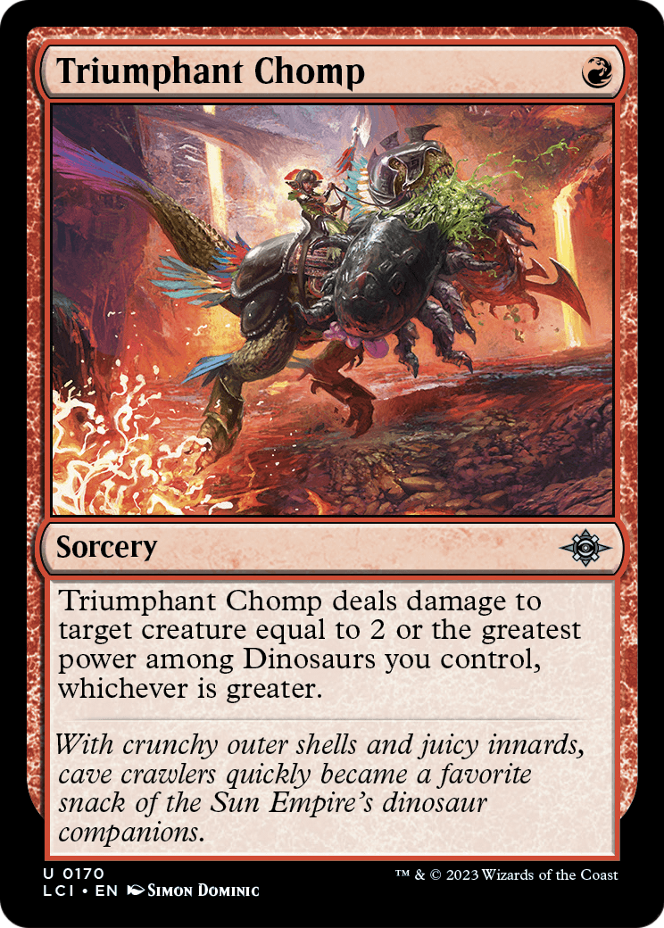 Triumphant Chomp (LCI-170) - The Lost Caverns of Ixalan