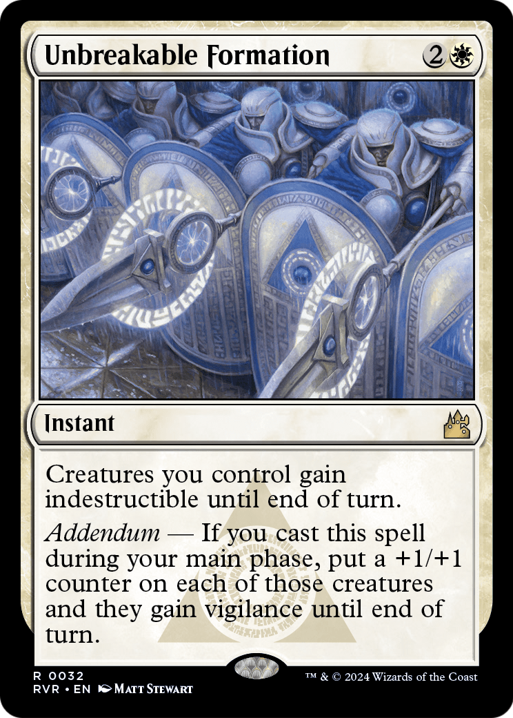 Unbreakable Formation (RVR-032) - Ravnica Remastered Foil