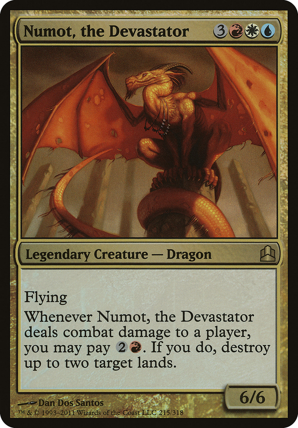 Numot, the Devastator (Commander) (OVER-) - Commander 2011 Oversized Foil