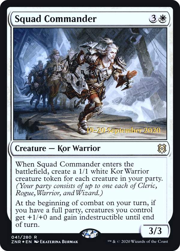 Squad Commander (PRE-041) - Zendikar Rising Promos Foil