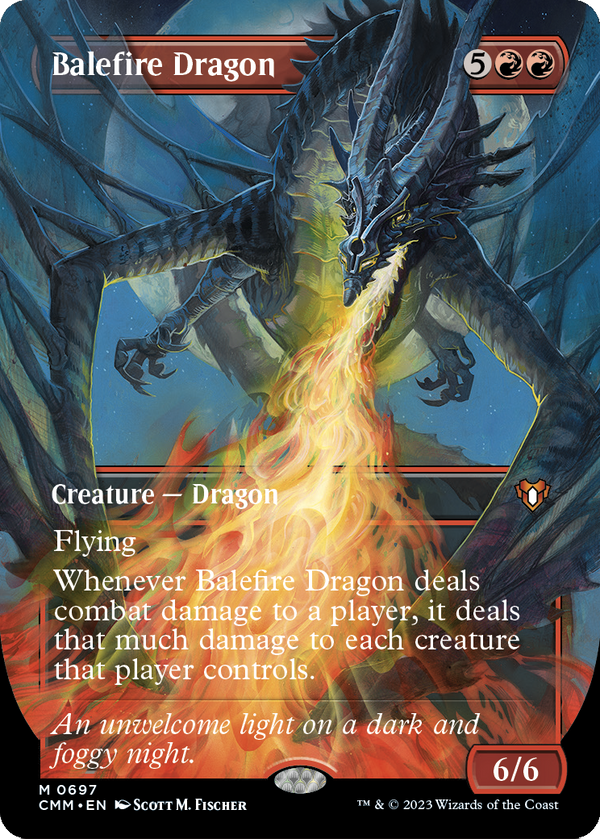 Balefire Dragon (Borderless) (CMM-697) - Commander Masters
