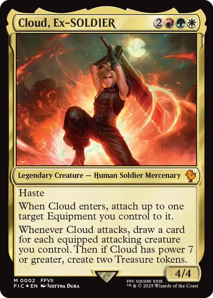 Cloud, Ex-SOLDIER (FIC-002) - Commander: FINAL FANTASY Foil