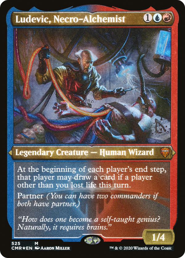 Ludevic, Necro-Alchemist (Foil Etched) (CMR-525) - Commander Legends Foil