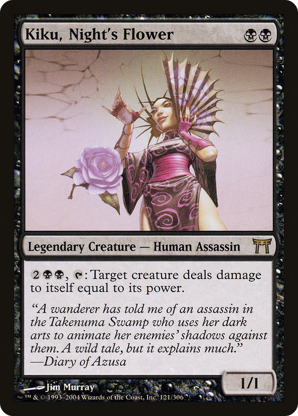 Kiku, Night's Flower (CHK-121) - Champions of Kamigawa