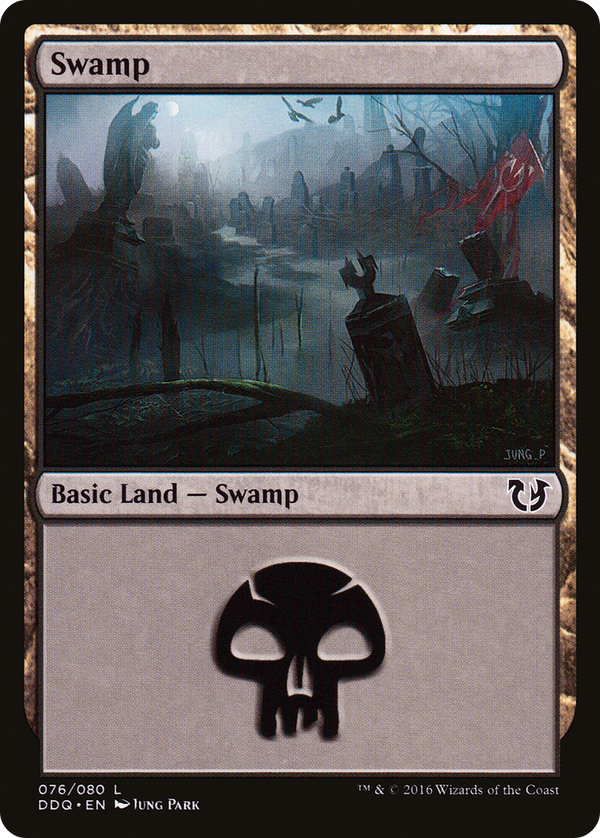 Swamp (076) (DDQ-076) - Duel Decks: Blessed vs. Cursed