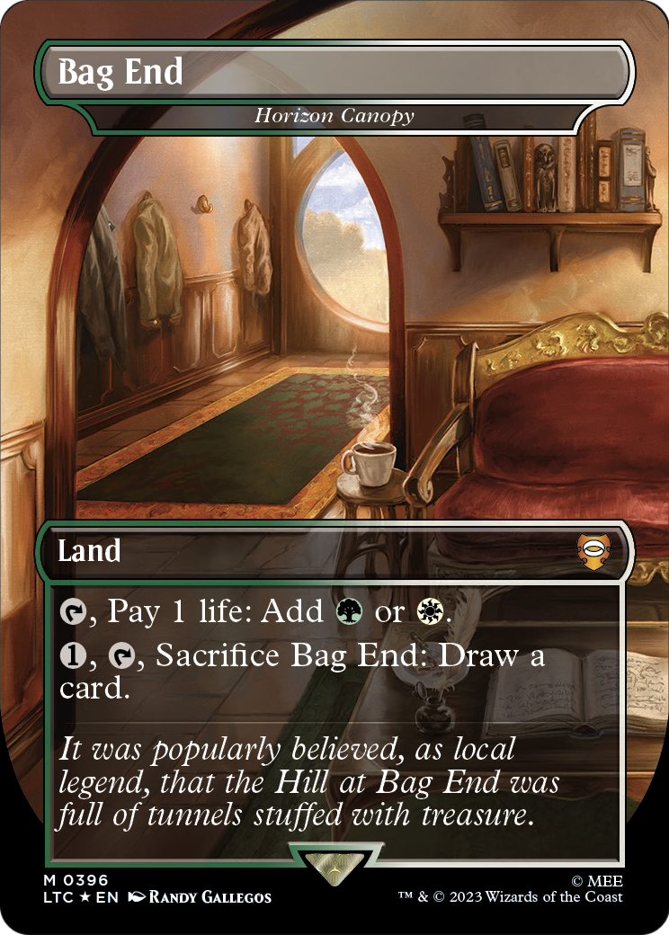 Bag End - Horizon Canopy (Surge Foil) (LTC-396) - Tales of Middle-earth Commander / Bag End (Borderless) Foil