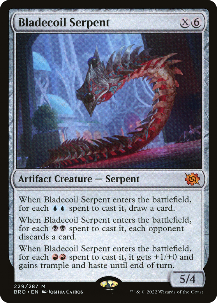 Bladecoil Serpent (BRO-229) - The Brothers' War Foil