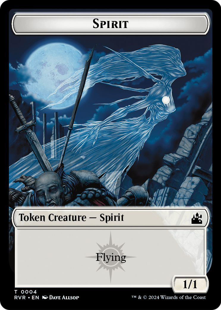 Spirit (TRVR-004) - Ravnica Remastered Tokens