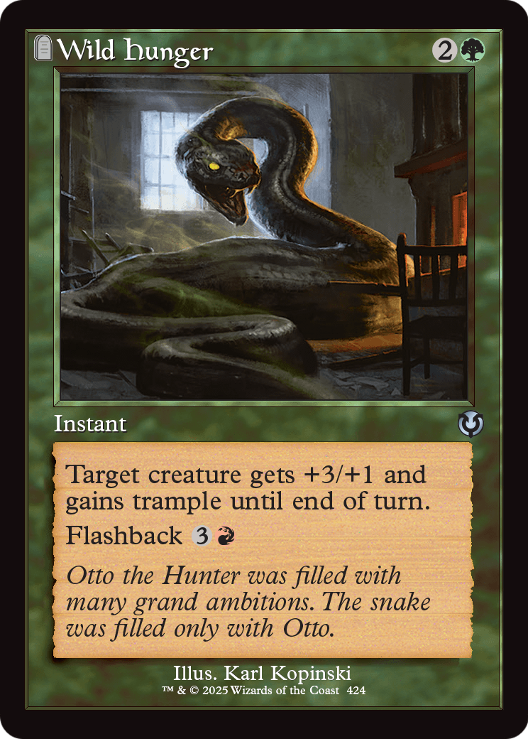 Wild Hunger (Retro Frame) (INR-424) - Innistrad Remastered: (tombstone) Foil