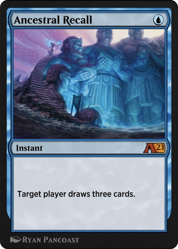 Ancestral Recall (YDMU-032) - Alchemy: Dominaria