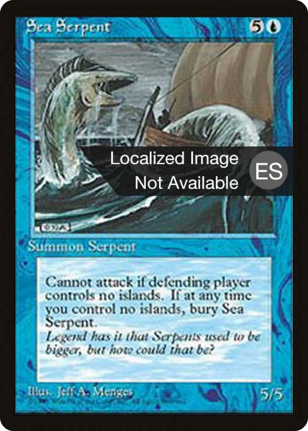 Sea Serpent (4BB-) - Fourth Edition Foreign Black Border