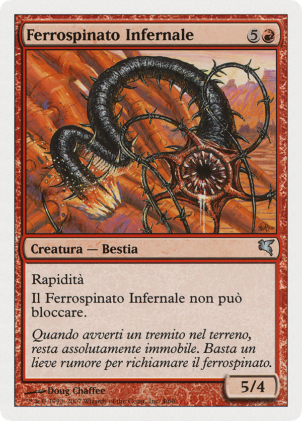 Iron-Barb Hellion (Italian) - "Ferrospinato Infernal" (K4) (PSAL-0K4) - Salvat 2005