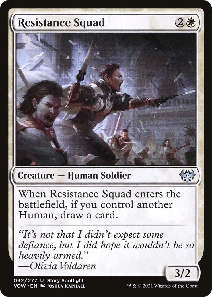 Resistance Squad (VOW-032) - Innistrad: Crimson Vow Foil
