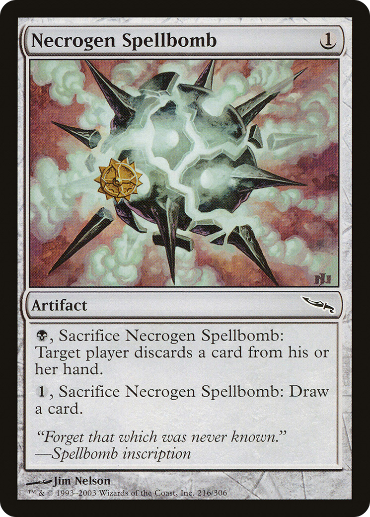 Necrogen Spellbomb (MRD-216) - Mirrodin Foil