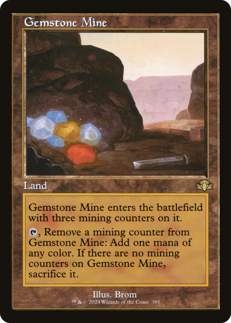 Gemstone Mine (Retro Frame) (DMR-395) - Dominaria Remastered Foil