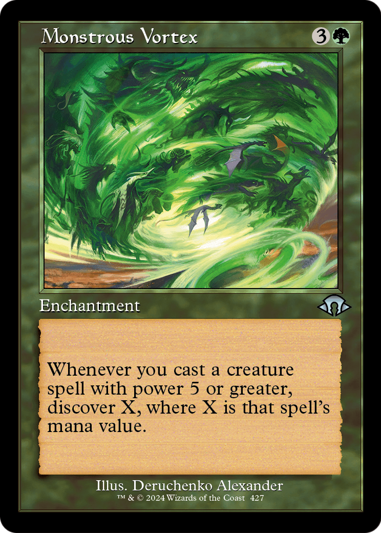 Monstrous Vortex (Retro Frame) (MH3-427) - Modern Horizons 3 Foil