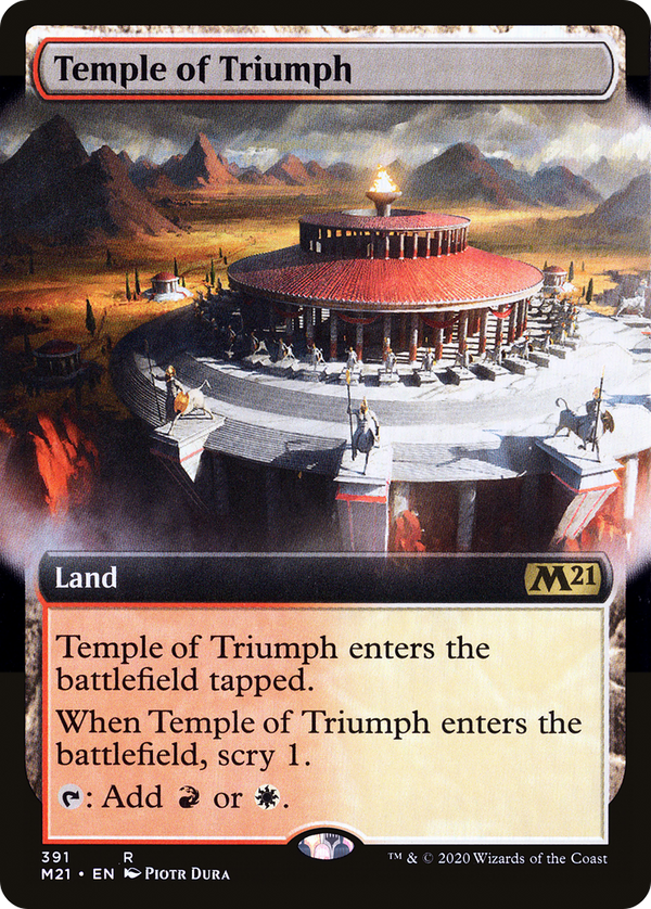 Temple of Triumph (Extended Art) (M21-391) - Core Set 2021: (Extended Art)