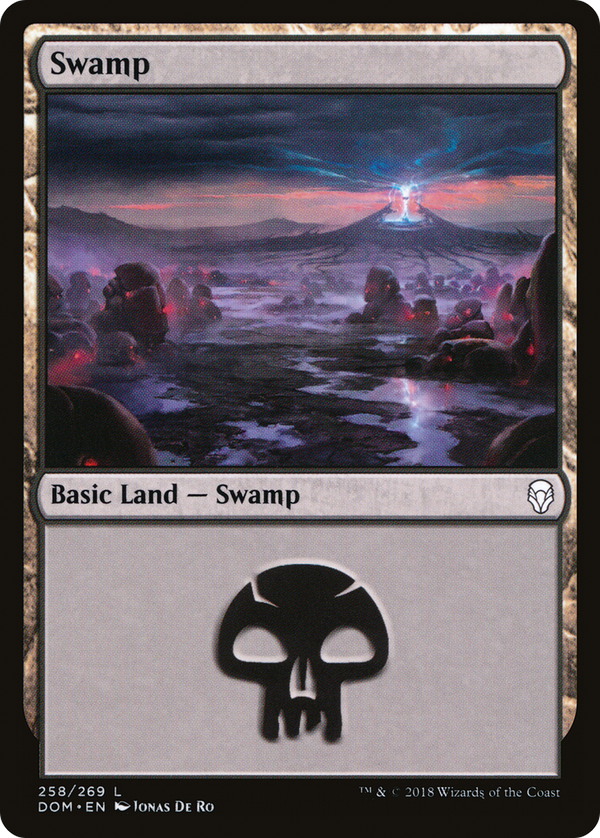 Swamp (258) (DOM-258) - Dominaria Foil
