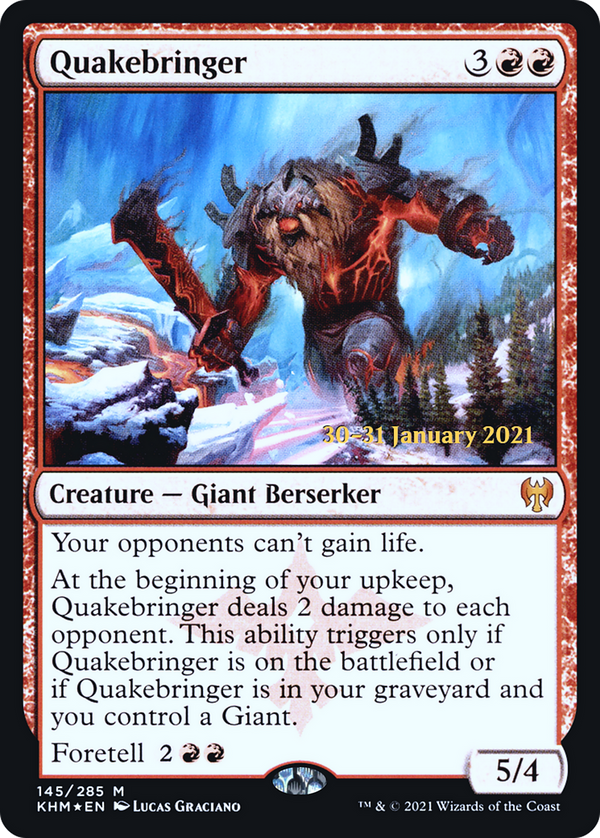 Quakebringer (PRE-145) - Kaldheim Promos Foil
