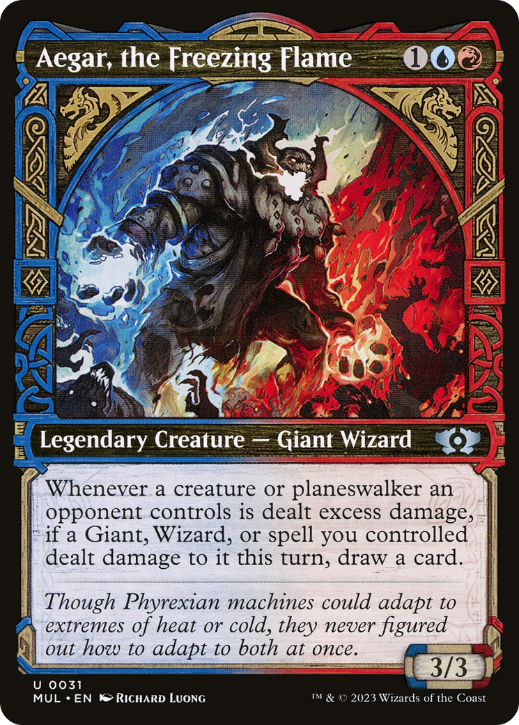Aegar, the Freezing Flame (MUL-031) - Multiverse Legends: (Showcase)