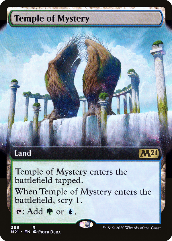 Temple of Mystery (Extended Art) (M21-389) - Core Set 2021: (Extended Art)