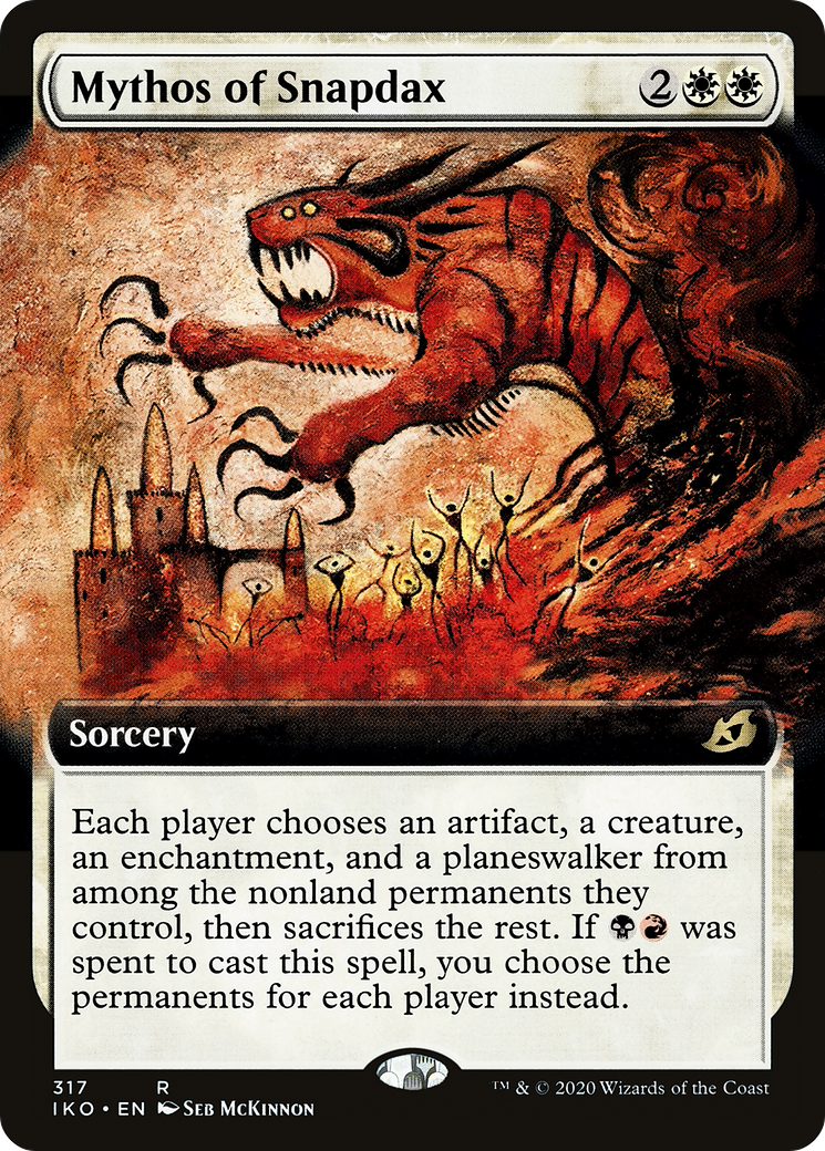 Mythos of Snapdax (Extended Art) (IKO-317) - Ikoria: Lair of Behemoths: (Extended Art)