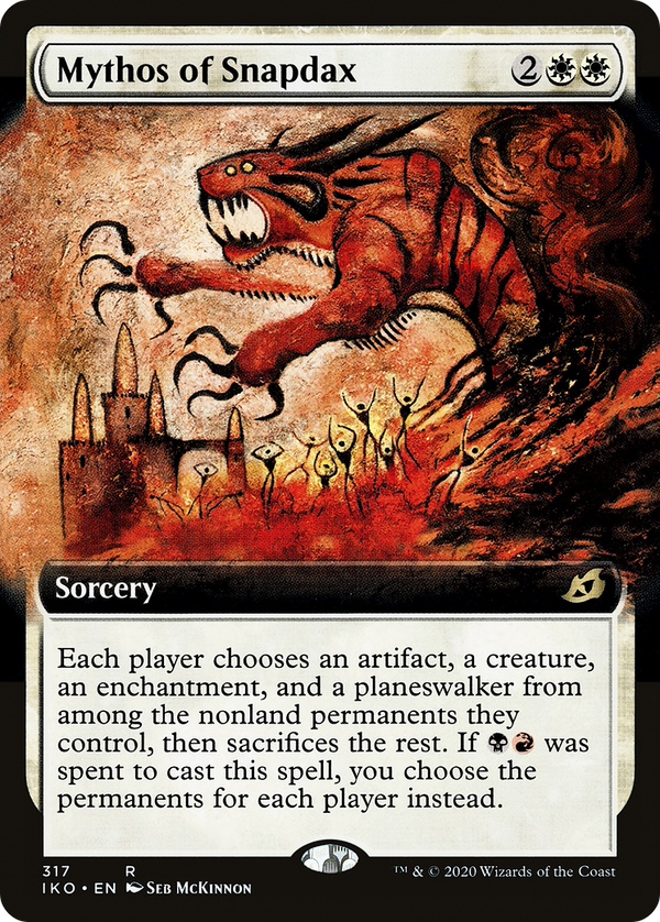 Mythos of Snapdax (Extended Art) (IKO-317) - Ikoria: Lair of Behemoths: (Extended Art)