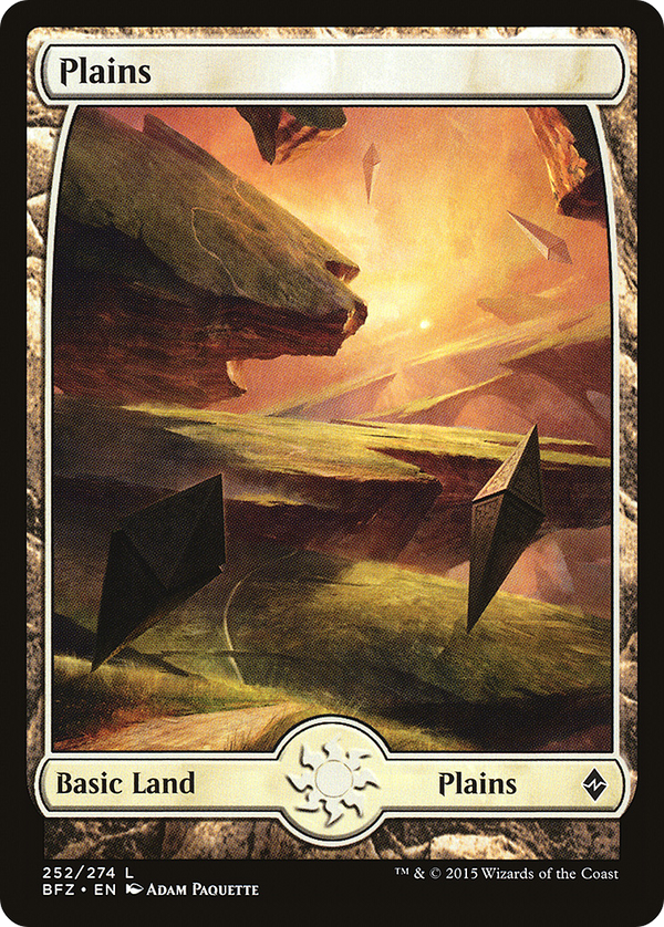 Plains (252) - Full Art (BFZ-252) - Battle for Zendikar