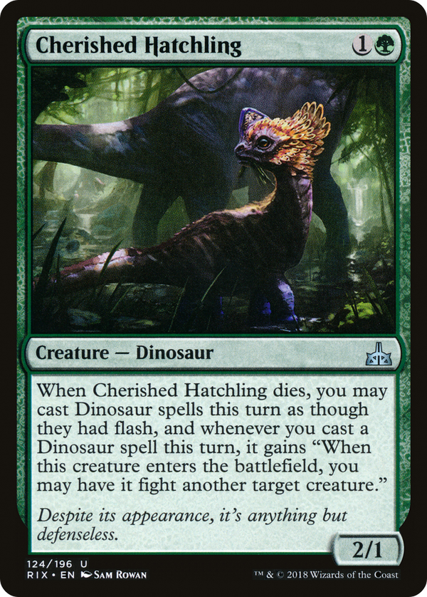 Cherished Hatchling (RIX-124) - Rivals of Ixalan Foil