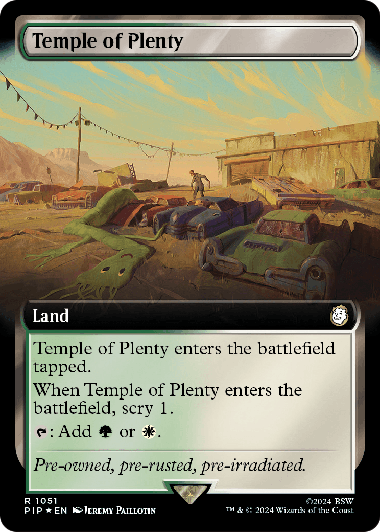 Temple of Plenty (Extended Art) (Surge Foil) (PIP-1051) - Fallout: (Extended Art) Foil