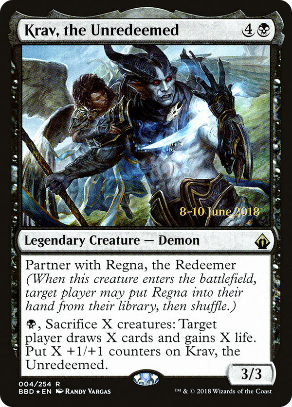 Krav, the Unredeemed (LARP-004) - Battlebond Promos Foil