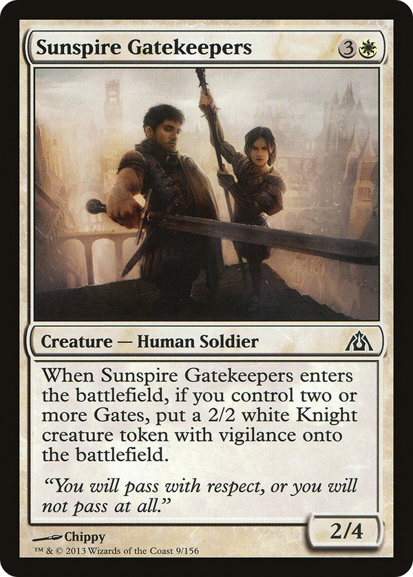 Sunspire Gatekeepers (DGM-009) - Dragon's Maze Foil
