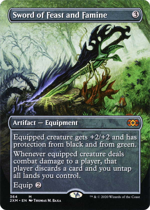 Sword of Feast and Famine (Borderless) (2XM-364) - Double Masters