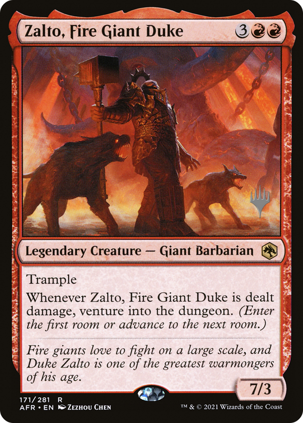 Zalto, Fire Giant Duke (PPAFR-171) - Adventures in the Forgotten Realms Promos Foil