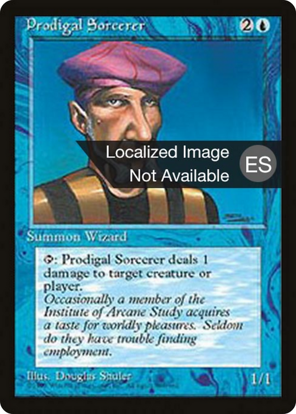 Prodigal Sorcerer (4BB-) - Fourth Edition Foreign Black Border