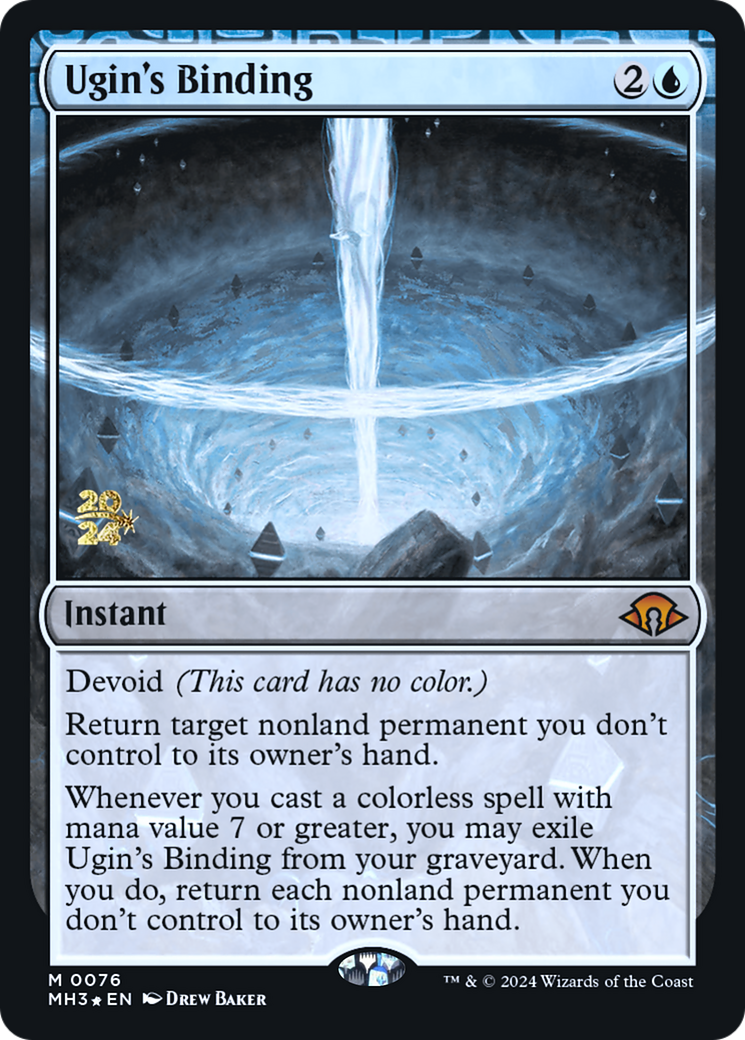 Ugin's Binding (PRE-076) - Modern Horizons 3 Promos: (devoid) Foil