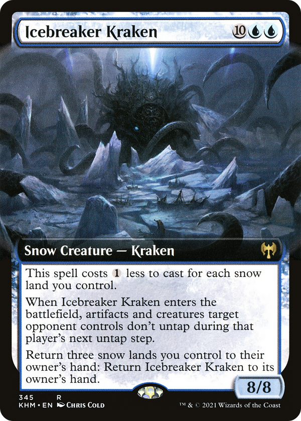 Icebreaker Kraken (Extended Art) (KHM-345) - Kaldheim: (Extended Art, snow)