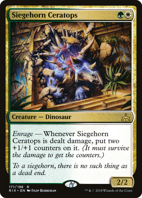 Siegehorn Ceratops (RIX-171) - Rivals of Ixalan Foil