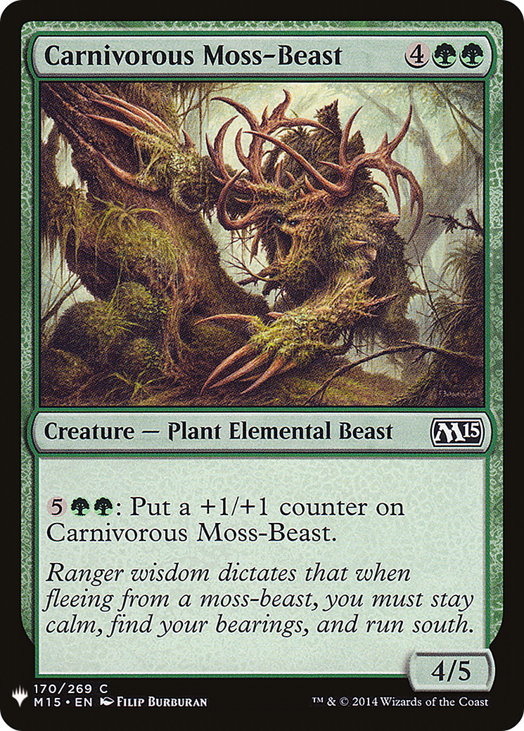 Carnivorous Moss-Beast (LIST-170) - The List
