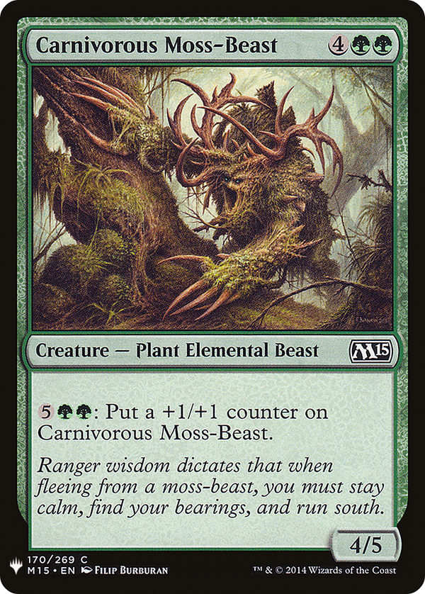 Carnivorous Moss-Beast (LIST-170) - The List