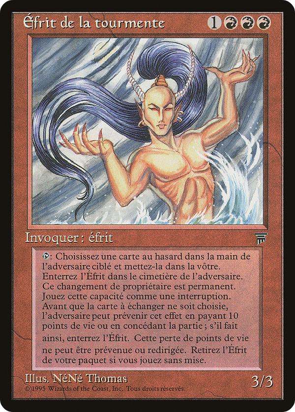 Tempest Efreet (French) - "Efrit de la tourmente" (REN-) - Renaissance
