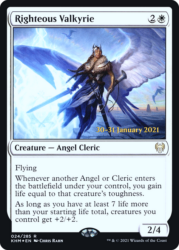 Righteous Valkyrie (PRE-024) - Kaldheim Promos Foil